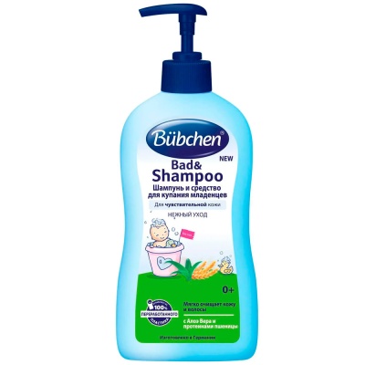 Шампунь и средство для купания младенцев 400мл Bubchen 1800044 1